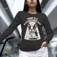 Today Is A Boston Terrier Day Cute Dog Lover Cartoon Women Long Sleeve T-Shirt, gift for family, gift for coworker