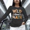 Wild About Math Cute Teacher Student Math Club Women Long Sleeve T-Shirt, gift for family, gift for coworker