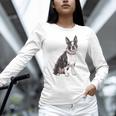 Boston Terrier Dog Dad Boston Terrier Dog Lovers Women Long Sleeve T-Shirt, Boston Terrier Dad Shirts, gift for family, gift for coworker