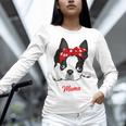 Boston Terrier Mum Dog Woman Idea Women Long Sleeve T-Shirt, gift for family, gift for coworker