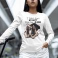 Boston Terrier Shirt I Didn't Fart My Butt Blew You A Kiss Women Long Sleeve T-Shirt, gift for family, gift for coworker