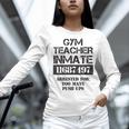 Halloween Gym Teacher Prisoner Costume Women Long Sleeve T-Shirt, gift for family, gift for coworker