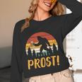 Bigfoot Sasquatch Prost Retro Bavarian Oktoberfest Men Women Women Long Sleeve T-Shirt, novelty gifts, funny gifts