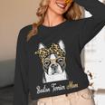 Birthday And Mother's Day -Boston Terrier Mom Women Long Sleeve T-Shirt, novelty gifts, funny gifts