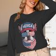 Boston Terrier 4th Of July US Merica Bostie Dog Patriotic For Men Women Kids Women Long Sleeve T-Shirt, novelty gifts, funny gifts