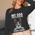 Boston Terrier American Gentleman Dog Lover I'm Well Trained Women Long Sleeve T-Shirt, novelty gifts, funny gifts