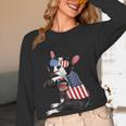 Boston Terrier Dog Merica 4th Of July Usa American Flag Men Women Long Sleeve T-Shirt, novelty gifts, funny gifts