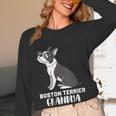 Boston Terrier Dog Owner Grandma Women Long Sleeve T-Shirt, novelty gifts, funny gifts