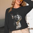 Boston Terrier Dog Graphic Pet Art Boston Terrier For Men Women Kids Women Long Sleeve T-Shirt, novelty gifts, funny gifts