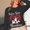 Boston Terrier Grandma Dog Owner Boston Terrier For Men Women Women Long Sleeve T-Shirt, novelty gifts, funny gifts
