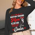 Boston Terrier Mom American Gentleman Dog Mother's Day Women Long Sleeve T-Shirt, novelty gifts, funny gifts