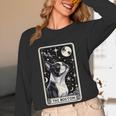 Boston Terrier Tarot Card Star With The Moon Men Women Kids Women Long Sleeve T-Shirt, novelty gifts, funny gifts