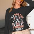 It’s A Boston Terrier Day Pet Cute Dog Lover Cartoon Women Long Sleeve T-Shirt, novelty gifts, funny gifts