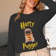 Lovely Harry Pugger Pug Women Long Sleeve T-Shirt, novelty gifts, funny gifts