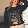Vintage Boston Terrier Dog Women Long Sleeve T-Shirt, novelty gifts, funny gifts