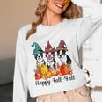 Boston Terrier Dog Lover Fall Ya'Ll Halloween Costume Men Women Women Long Sleeve T-Shirt, novelty gifts, funny gifts