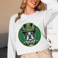 Boston Terrier Dog St Patricks Day Irish Pet Lover Men Women Kids Women Long Sleeve T-Shirt, novelty gifts, funny gifts