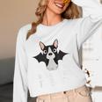 Boston Terrier Halloween Shirt Did Someone Say Treat Women Long Sleeve T-Shirt, novelty gifts, funny gifts
