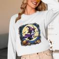 Cute Boston Terrier Halloween Costume Dog Lover Women Girls Women Long Sleeve T-Shirt, novelty gifts, funny gifts