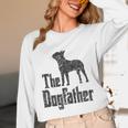 The Dogfather Boston Terrier Dog Funny Dog Gift T-Shirt For Men Women Girls Kids Women Long Sleeve T-Shirt, novelty gifts, funny gifts