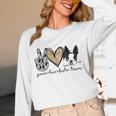 Peace Love Boston Terrier Boston Terrier Lover Dog Mom Women Long Sleeve T-Shirt, novelty gifts, funny gifts