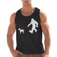Bigfoot Walking With Bull Terrier Dog Men Tank Top, trending gift