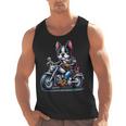 Biker Boston Terrier Dog Riding Motorbike Men Tank Top, Boston Terrier Riding Gifts, trending gift