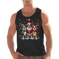 Boston Terrier Christmas Dogs Santa Reindeer Elf Men Tank Top, Boston Terrier Christmas Gifts, trending gift