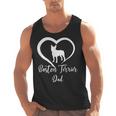 Boston Terrier Dad Cute Boston Terrier Silhouette Heart Men Tank Top, Boston Terrier Dad Gifts, trending gift