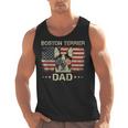 Boston Terrier Dad Dog Lovers American Flag 4th Of July For Women Men Men Tank Top, Boston Terrier Dad Gifts, American Boston Terrier Gifts, Boston Terrier 4th Of July Gifts, trending gift