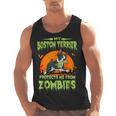 Boston Terrier Halloween Zombie American Gentleman Dog Lover Men Tank Top, Boston Terrier Halloween Gifts, American Boston Terrier Gifts, trending gift