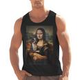 Boston Terrier Mona Lisa Painting Art Dog Mom Dad For Men Women Kids Men Tank Top, Mom Gifts, Boston Terrier Dad Gifts, Boston Terrier Mom Gifts, trending gift