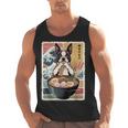 Boston Terrier Ramen Noodles Japanese Art Retro Ocean Waves Men Tank Top, trending gift