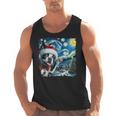 Boston Terrier Santa Starry Night Van Gogh Christmas Dog Men Women Kids Men Tank Top, Boston Terrier Christmas Gifts, trending gift