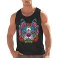 Boston Terrier Sugar Skull Dog Day Of The Dead Men Tank Top, trending gift