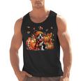Boston Terrier Thanksgiving Leopard Pumpkins Fall Leaves Men Tank Top, Boston Terrier Thanksgiving Gifts, trending gift