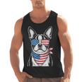 Boston Terrier USA Flag Sunglasses Patriotic 4th Of July Men Tank Top, Patriotic Boston Terrier Gifts, Boston Terrier 4th Of July Gifts, trending gift