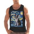 Boston Terrier Van Gogh Starry Night Men Tank Top, trending gift