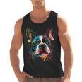 Cute Boston Terrier Puppy Dog Art Lover Unique Painting For Men Women Kids Men Tank Top, trending gift