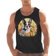 Cute Boston Terrier Spring Flower Garden Colorful Puppy Dog Men Tank Top, trending gift
