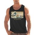 Surfing Boston Terrier Kanagawa Wave Japanese Dog For Men Women Kids Men Tank Top, trending gift
