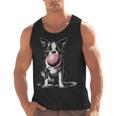 Vintage Boston Terrier Blowing Bubble Gum American Gentleman Men Tank Top, American Boston Terrier Gifts, trending gift