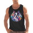 Watercolor Floral Boston Terrier Mama Dog Lover Mother's Day Men Tank Top, trending gift
