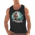 Whimsical Forest Adventures Sasquatch Bigfoot Walking Boston Terrier Dog Lovers Men Tank Top, trending gift