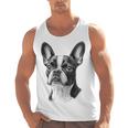 Boston Terrier Dog Motif Pet Illustration Boston Terrier For Men Women Kids Men Tank Top, trending gift