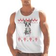Boston Terrier Dog Santa Hat Men Kids Ugly Christmas Light Men Tank Top, Boston Terrier Christmas Gifts, trending gift
