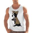Boston Terrier Lover I Love Mom Tattoo Leopard Men Tank Top, Mom Gifts, Boston Terrier Mom Gifts, trending gift