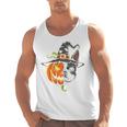 Boston Terrier Pumpkin Jack O Lantern Halloween Men Tank Top, Boston Terrier Halloween Gifts, trending gift