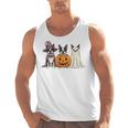 Spooky Ghost Boston Terrier Pumpkin Halloween Dog Lover Men Tank Top, Boston Terrier Ghost Gifts, Boston Terrier Halloween Gifts, trending gift