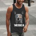4th July Blue Heeler Dog Merica Patriotic USA Flag Cute Men Tank Top, funny gift